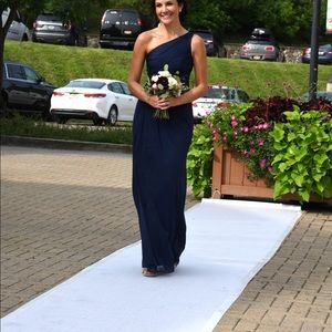 Gorgeous Navy Bridesmaid dress-color is marine